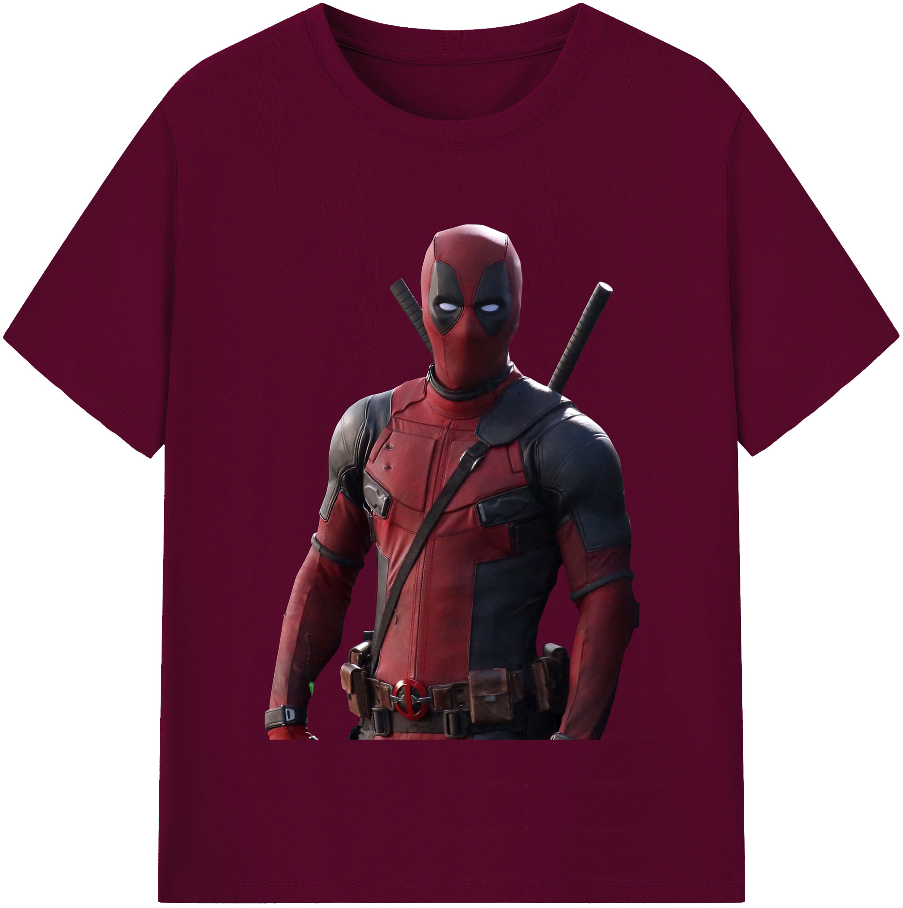 （画像用） Deadpool デッドプール レディースカジュアルプリントTシャツ（綿100％）